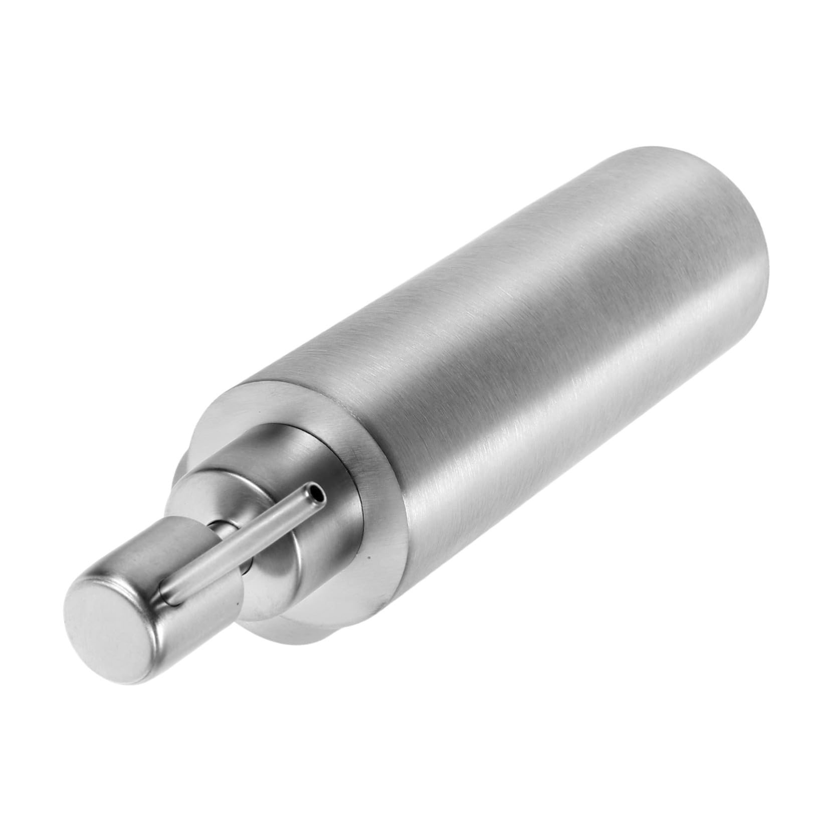 iplusmile Dispenser di Sapone Manuale in Acciaio Inox Portasapone da Parete Ricaricabile Erogatore di Sapone Liquido per Bagno e Cucina Robusta e Salvaspazio
