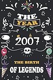 Photo Gallery the year 2007 the birth of legends: 13 jahre geburtstag, notizbuch / gästebuch, 110 seiten glückwünsche, geburtstagsgeschenk für paar, kind, frau, mann Photo Gallery the year 2007 the birth of legends: 13 jahre geburtstag, notizbuch / gästebuch, 110 seiten glückwünsche, geburtstagsgeschenk für paar, kind, frau, mann
