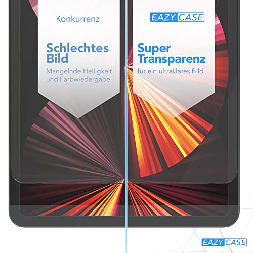 EAZY CASE - Folia ochronna na wyświetlacz kompatybilna z iPad Pro 11" 3. / 4. generacji ochrona wyświetlacza szkło 11 cali folia szklana 9H twardość 0,3 mm cienka folia ochronna na tablet folia