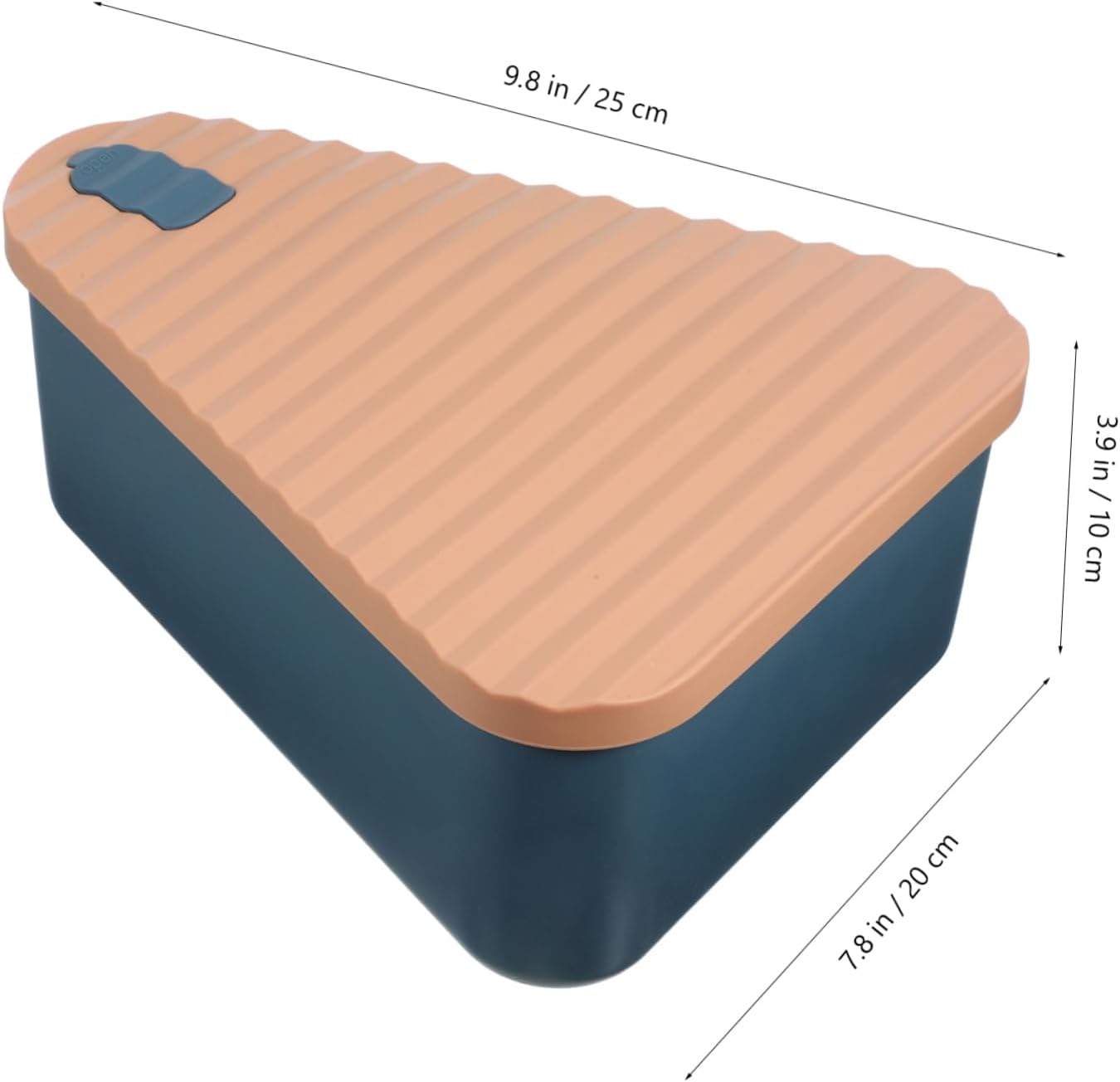 BESTYASH Silicone Pizza Storage Box Lid Reusable Pizza Slice Container Food-Grade Silicone Fresh Keeping Pie Carrier for Lunch Baking Parties and Picnics