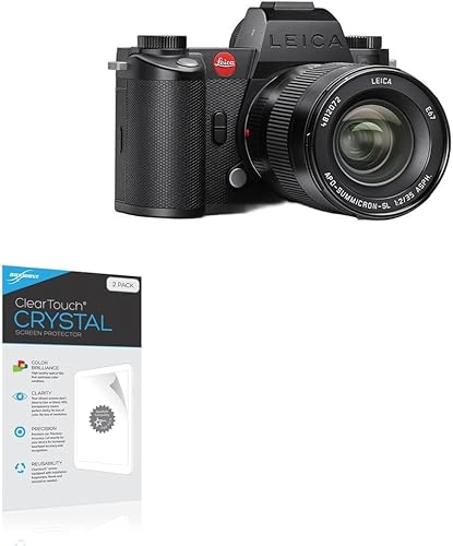 BoxWave ClearTouch Crystal - Protector de pantalla compatible con Leica SL3-S (2 unidades), diseño de película HD, protege de arañazos