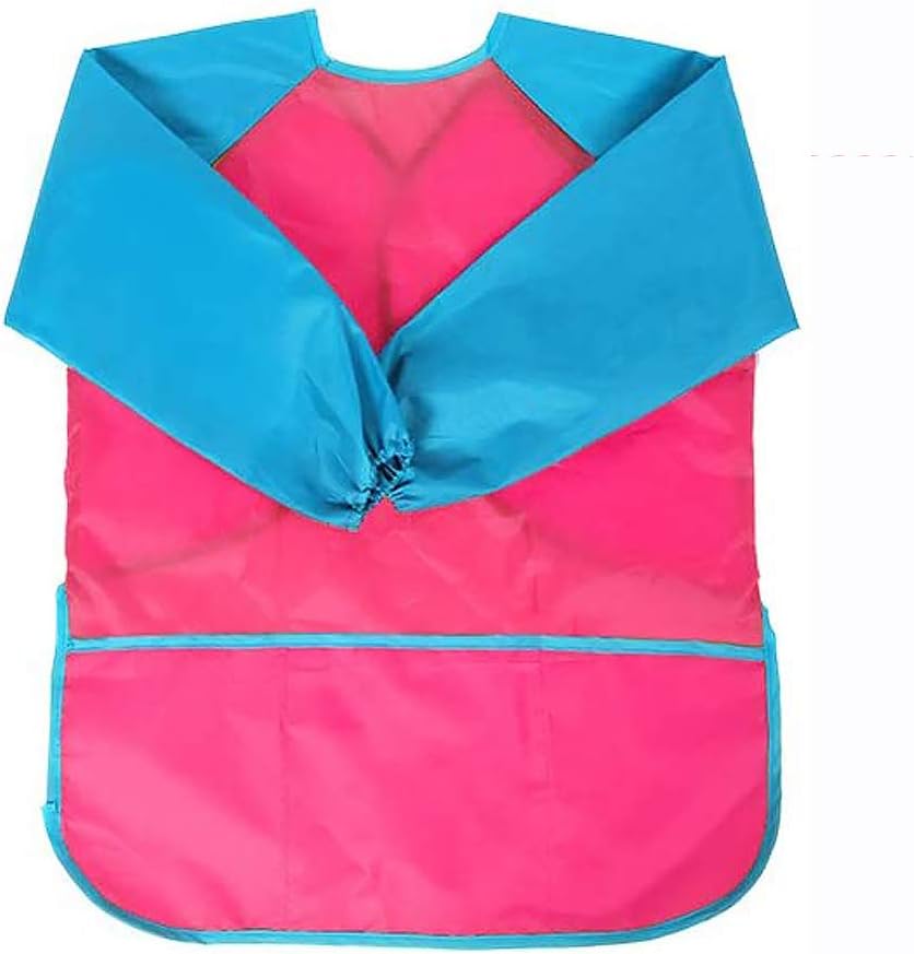 tooloflife Childrens Kids Toddler Waterproof Long Sleeve Play Apron Painting Smock for Painting Baking, Cooking, S