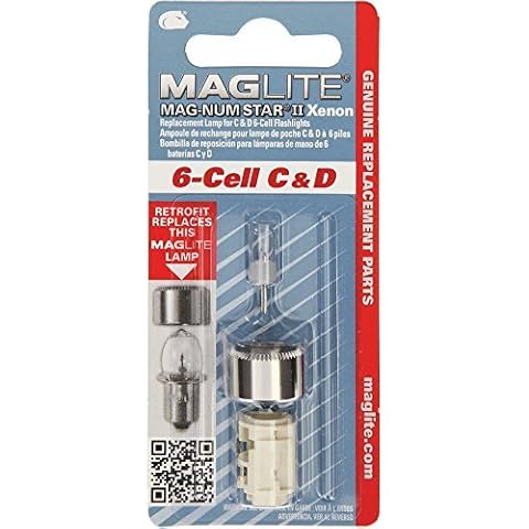 Mag-Lite LMXA601 Magnum Star II Xenon Ersatzleuchtmittel Glühlampe für 6 C-/6 D-Cell Stablampen Cover