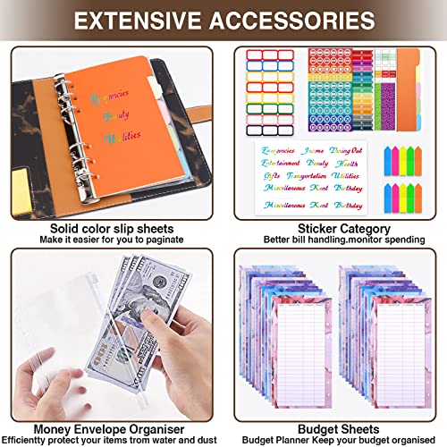 Purpledi A6 Raccoglitori ad anelli - 39pcs Budget