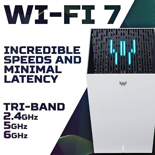 Enrutador WiFi Predator Connect T7 Mesh con Intel Killer Prioritization y WiFi 7 de 5,7 Gbps 3