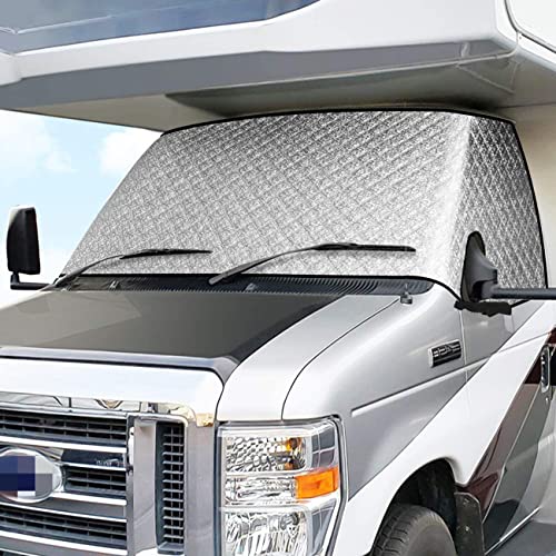 Pasotim Rv Windshield Sunshade Cover For C 1997-2022 4 Layers Thickened Motorhome Windshield Snow Cover #TOP4