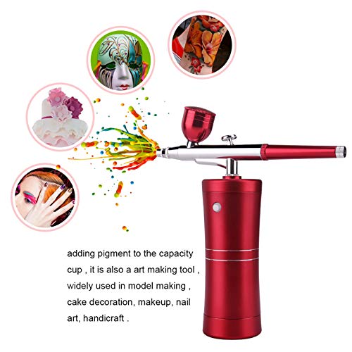 Cenoz Airbrush Kit, Airbrush Blush Makeup Kit, Nail Airbrush Machine, Tattoo Gun, Portable Cordless Airbrush Kit For Model Painting, Nail Art, Makeup, Tattoo, Barber, Cake Decorating #TOP4