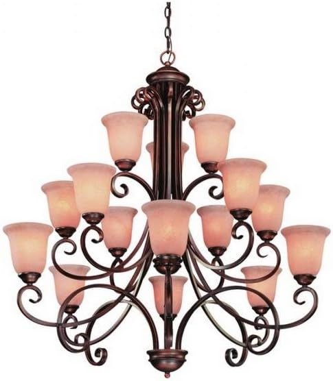 Dolan Designs 2093-133 Medici 15 Light 3 Tier Chandelier, English Bronze