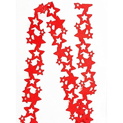 Christmas Xmas Table Decoration Runner Soft Decor Air Laid 72 inch x 5 cm Stars design Cover