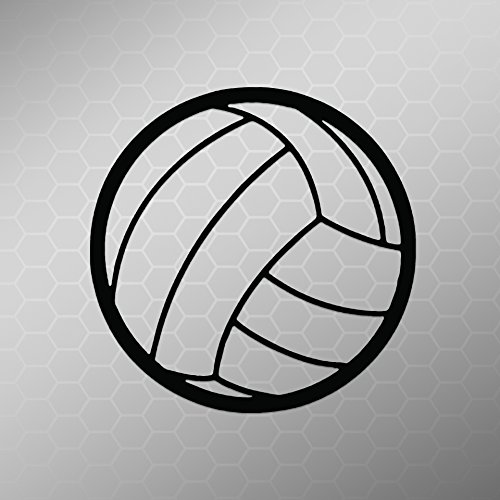 Volleyball Vinyl Decal Sticker | Cars Trucks Vans Walls Laptop | Black | 5 Inch | Keen90B #TOP19