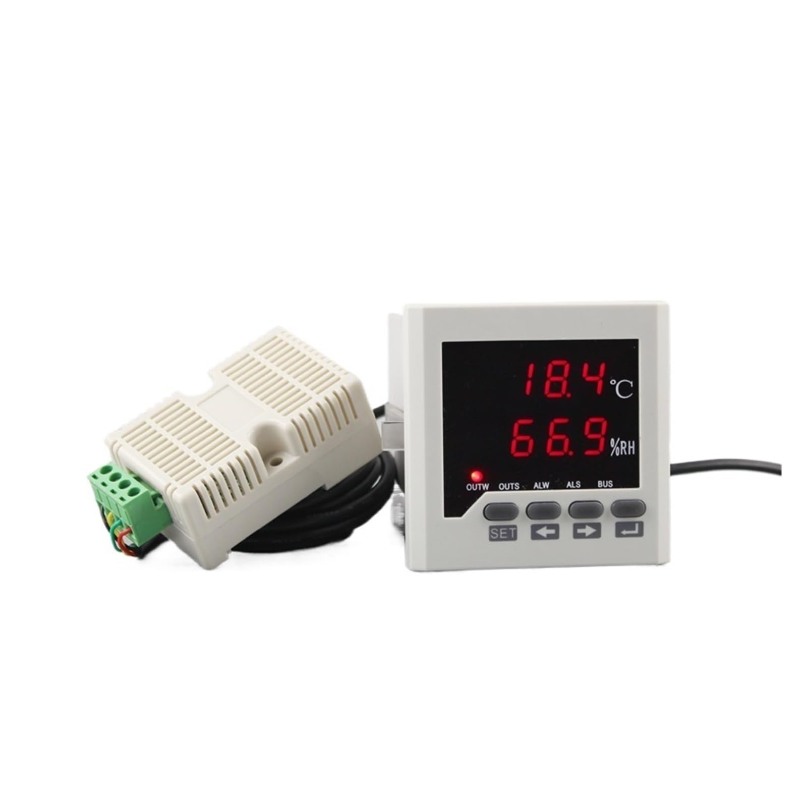 0, ~ 99,9% RH, -40 120 stopni Celsjusza Inteligentny cyfrowy regulator temperatury i wilgotności z czujnikiem termostatu higrometru(With duct sensor)