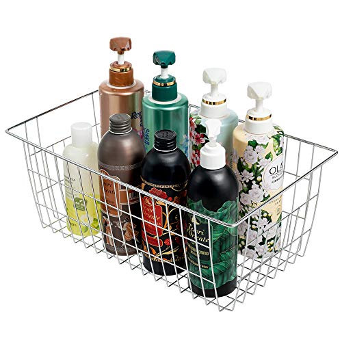 Freezer-Wire-Storage-BasketsFarmhouse-Organizer-Storage-Bins-Large-Organizer-Bins-for-Laundry-Room-Closets-Garage-Office-Bathroom-Pantry-Organization-Storage-Bins-Set-of-2-Chrome Freezer Wire Storage BasketsFarmhouse Organizer Storage Bins Large Organizer Bins for Laundry Room Closets Garage Office Bathroom Pantry Organization Storage Bins Set of 2 Chrome
