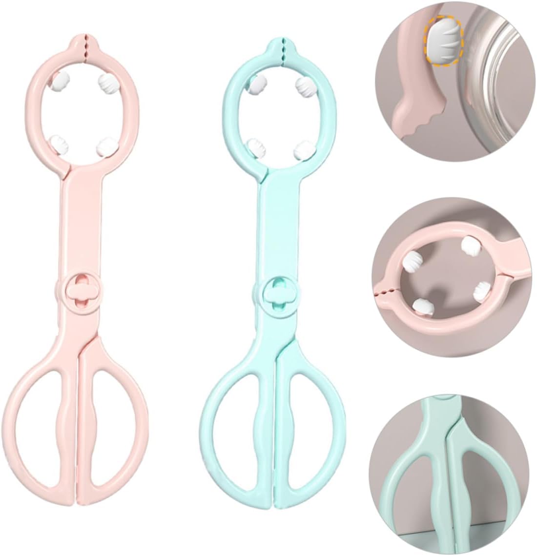 2pcs Bottle Holder for Feeder Juice Bottles Milk Clamp Tpe Material Skid Scald