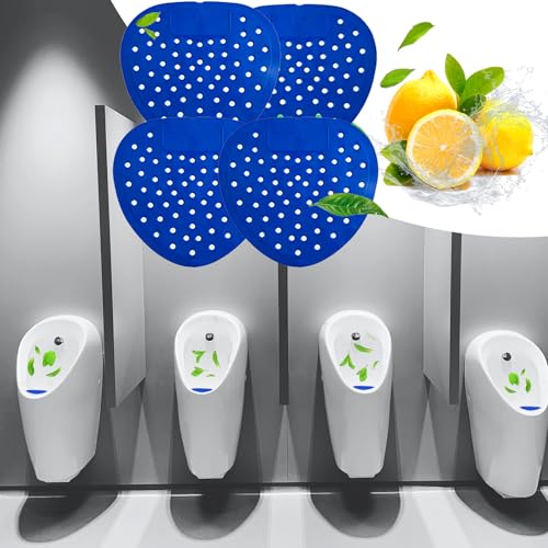 16 Stück Urinalsieb, Spritzschutz mit Duft, Urinalsieb mit Duft Urinaleinlage Urinal-Einlag Urinalsieb Spritzschutzmatte, Pissoir Einsatz für Arten von Einkaufszentren, Büros und Schule, Blau