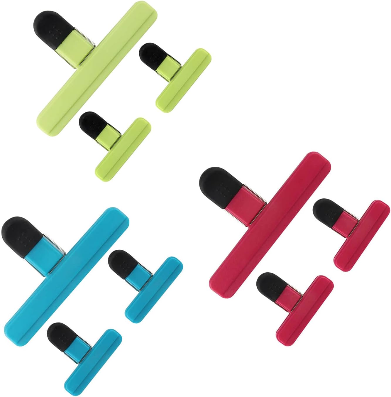 BEAN LIEVE 9PCS Chip Bag Clips Food Bag Clips, Heavy Duty Air Tight