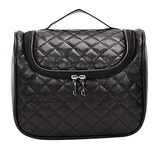 Neceser Maquillaje Impermeable De Gran Capacidad con Gancho Colgante, Neceser De Maquillajes Belleza, Maleta Estuche Portátil De Cosméticos S 21X11X18Cm