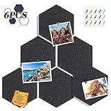 【AGRADABLE A LA VISTA】 Combinando la forma hexagonal y el color vibrante, estos tablones de anuncios dan un aspecto llamativo e inyectan encanto en el área de visualización de sus dispositivos. No son solo para sostener tus decoraciones, son decoraciones en sí mismas. Ya sea que tenga uno en su sala de estar, oficina, cocina o más, seguramente llamarán la atención.