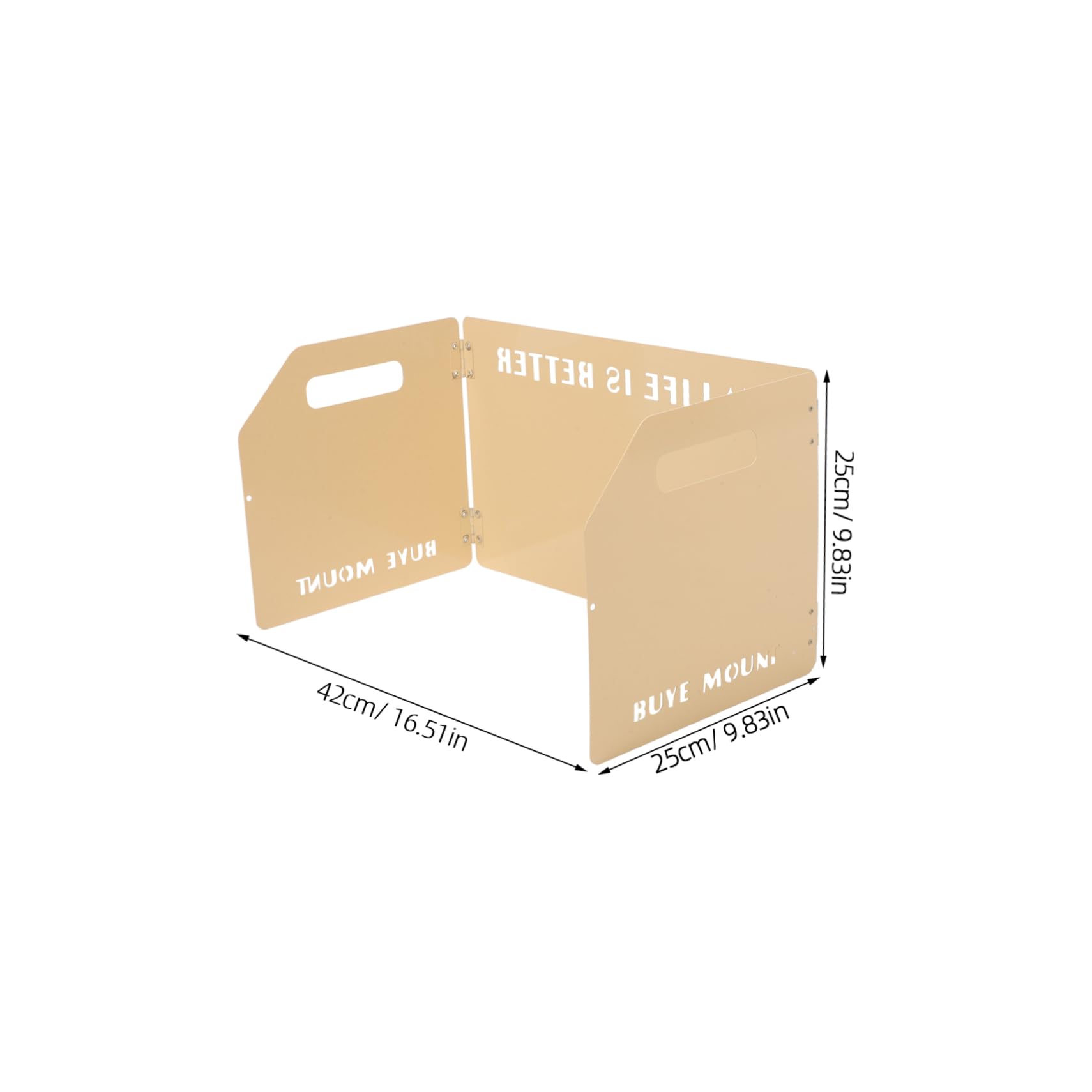 BRIGHTFUFU Lightweight Portable Camping Windproof Tool Wind Deflector for Outdoor Cooking Picnic and Foldable Design with Built Pegs for Stability