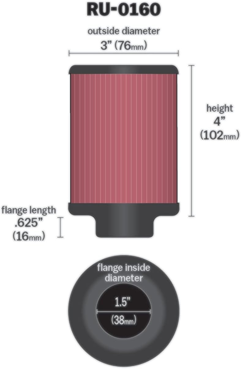 K&N Filters RU-0160 KFZ und Motorrad