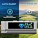 Tire Pressure Monitoring System with Solar Charge - TPMS Real-Time Pressure & Temperature Monitoring for Cars SUVs RVs, Voice Alert 5 Alarm Modes Adjustable Angle (0-84 PSI, 4 Sensors)