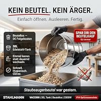 STAHLMANN VAC3300 Industriestaubsauger 3300W 21kPa Nass- Trockensauger 30L – Ansicht 5