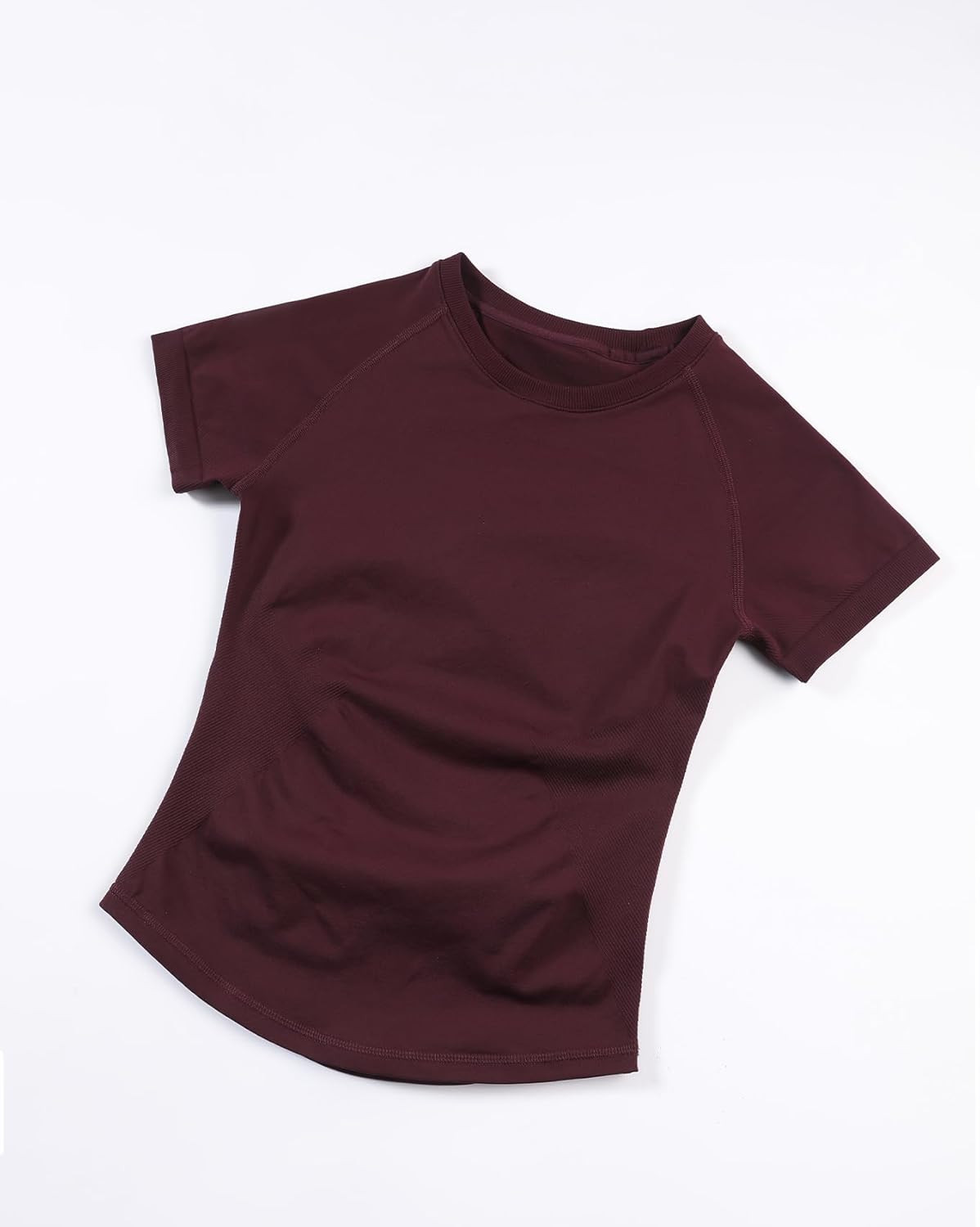 AUROLA Influence Seamless Workout T Shirt for Women, Short Sleeve Slim Fit Basic Tee Yoga Gym Going Out Crop Top