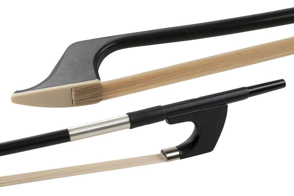 GLASSER Bassbogen, Fiberglas, Made in USA, G503SH-12, deutsches Modell, Neusilberbewicklung, für 1/2 Kontrabass