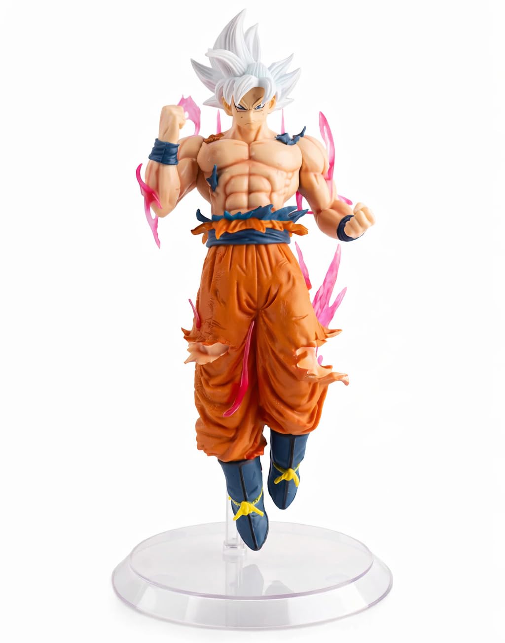 Goku Ultra Instinct Action Figure 23CM Anime Collectible PVC Statue with Energy Aura Effect, Dynamic Floating Pose Display Model for Desk Decor, Anime Fans & Collectors (Goku Flying)-image-15