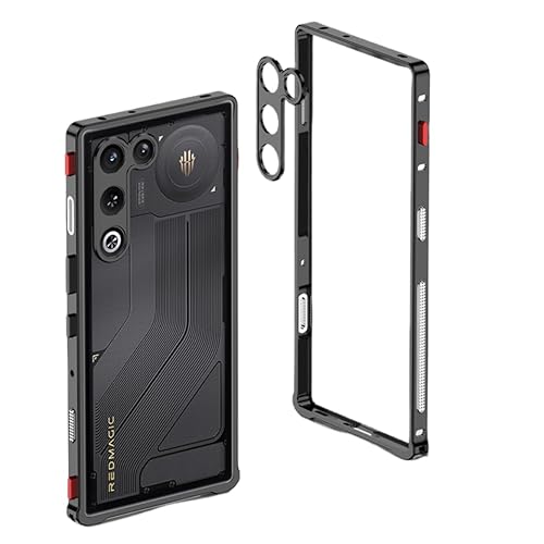 RedMagic 11 Air �Ή������o���p�[ ���M�P�[�X �y�� �V�[�z�[�X���b�N�� �l�W�Ȃ� �����^ �����^�����Y�ی�v���[�g�t�����^���t���[���J�o�[RM11A-LP-60202 (�u���b�N)