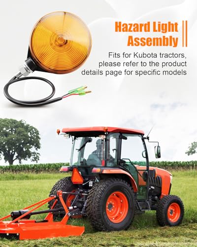 Feux de détresse ambrés Kubota pour remplacer la pièce 3C08175870 - 2