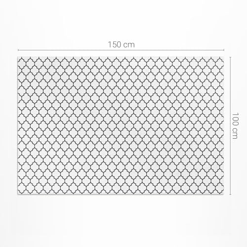 Tapis extérieur imperméable vinyle 100x150 cm pour sol de balcon - 4