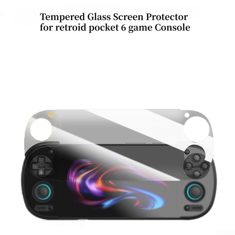 Protector de pantalla para Retroid Pocket 6, vidrio templado 9H premium con HD, película protectora de cobertura completa antihuellas (A)