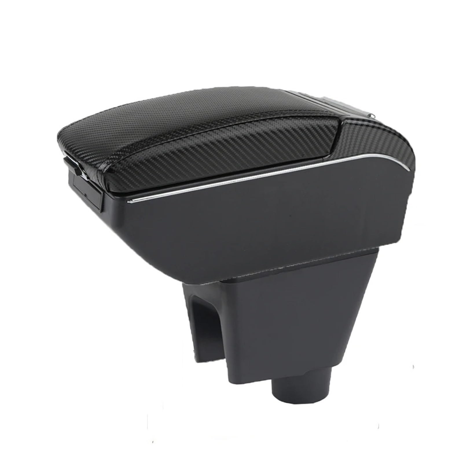 Ggwqoops Car Armrests For Chevrolet For Spark III 3 Armrest Box Storage Arm Bracing Central Control Panel Elbow Support For Drivers Armrest Box(A-Black black lines)