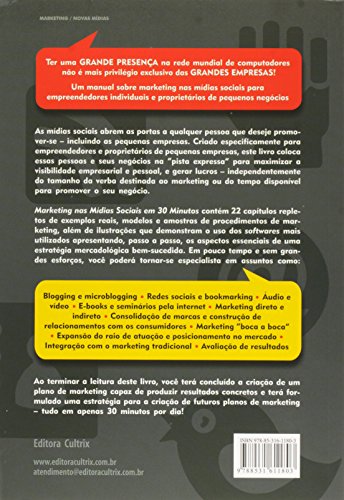 Marketing Nas Mídias Sociais Em 30 Minutos: Manual Prático Para Divulgar Seus Negócios Pela Internet