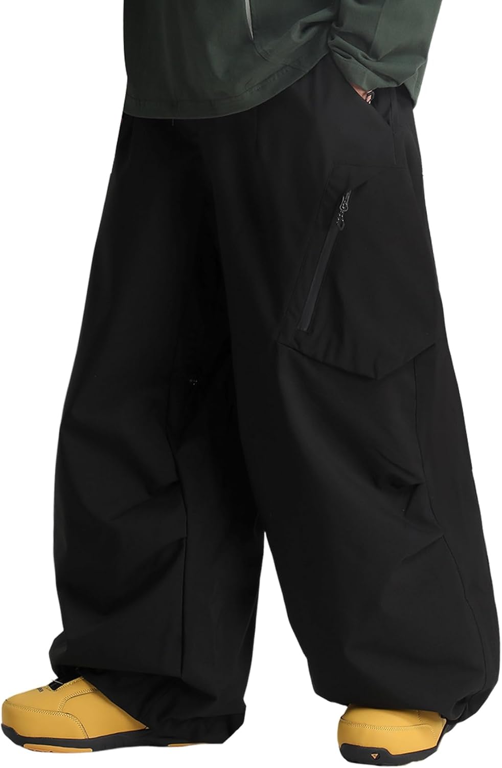 GSOU SNOW Womens Mens Snow Pants Baggy Snowboard Ski Pant Loose Waterproof Windproof Insulated