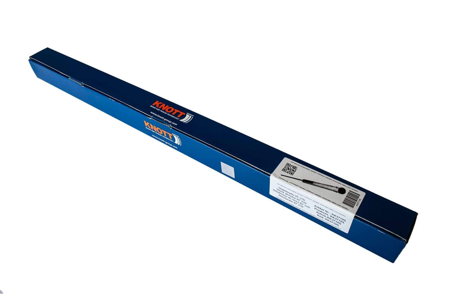 KNOTT amortisseur de tete d attelage 2700 kg fixation manchon 14 mm filetage M10 entraxe 384 a 534 mm compatible KF27B piece de rechange pour remorque frein a inertie attelage