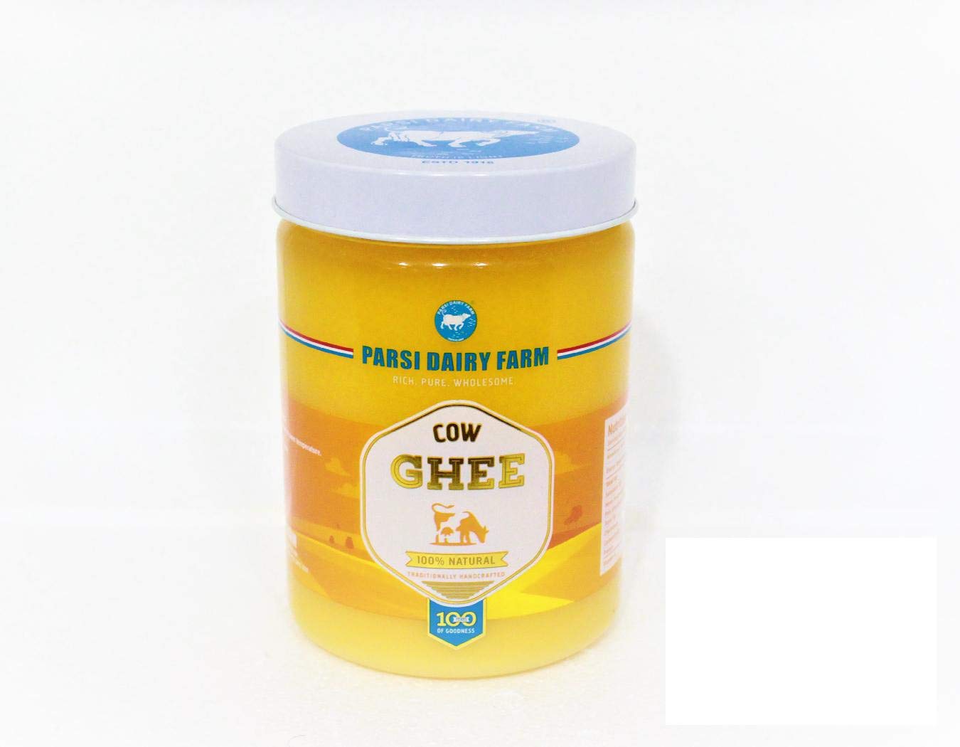 Parsi Dairy Farm Cow Ghee Jar, 1 Litre Amazon.in Grocery & Gourmet Foods