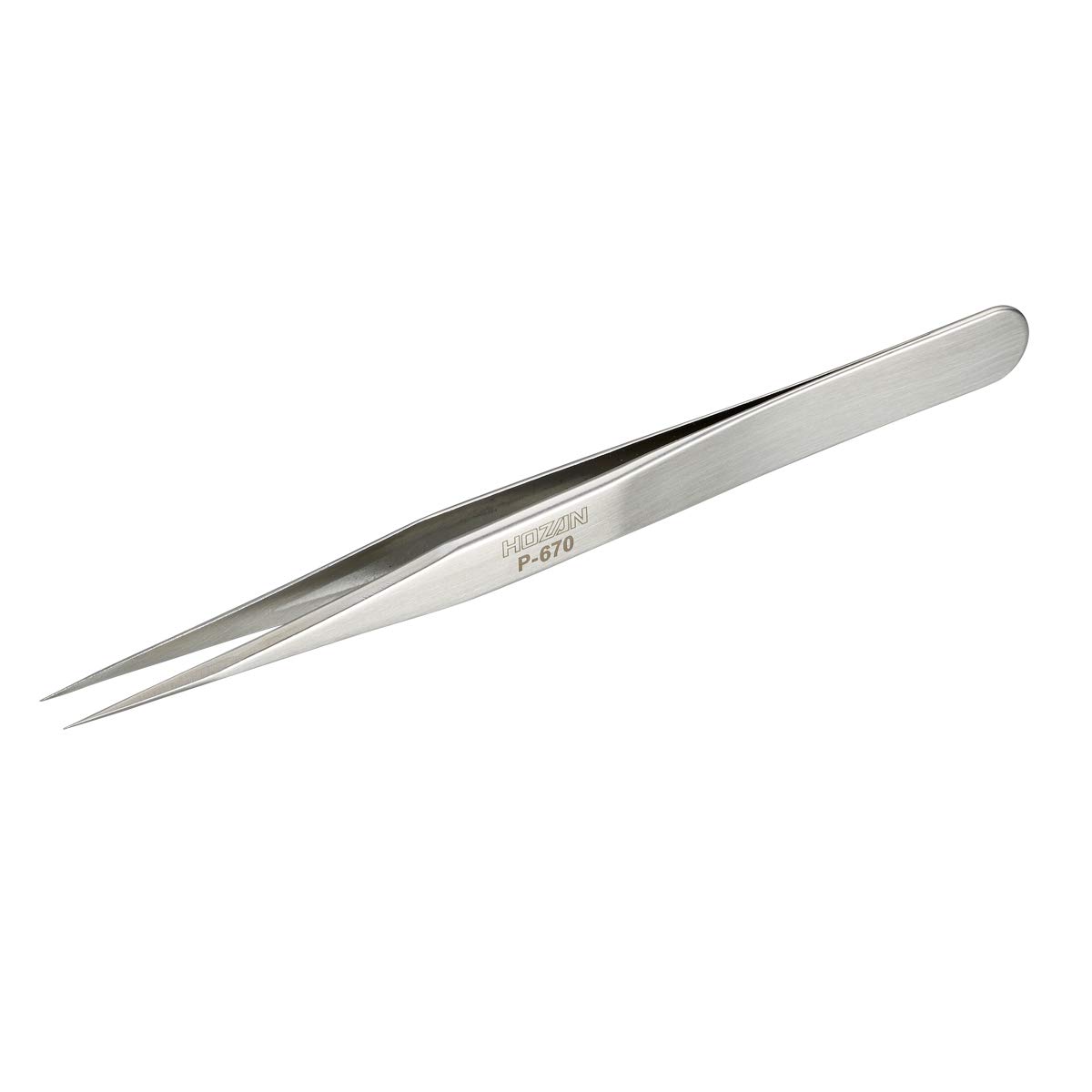 Hezan - Pinzas de precisión (acero inoxidable, punta no magnética, ancho: 0,2 mm, P-670 (importado de Japón)