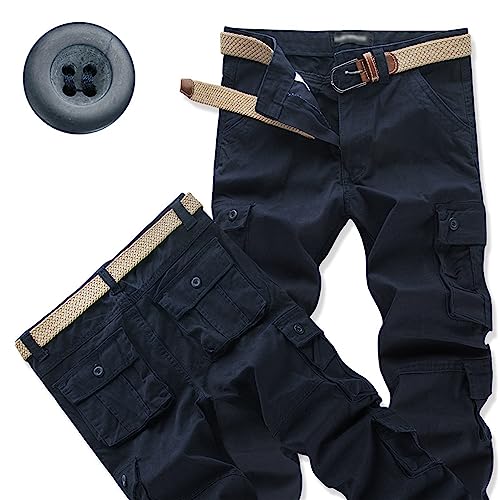 BDU Pantalon militaire homme bleu 1 taille 48 léger décontracté treillis multi-poches - 3