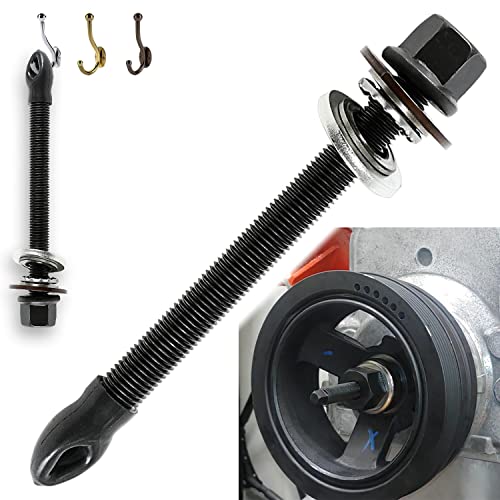 LS LT Harmonic Balancer Installation Tool Crank Crankshaft Pulley Installer with Thrust Bearing and Hex Wrench Flats For Chevrolet GM LS & LT Series V8 Engines LS1 LSX LS3 Vortec LQ4 L76 LT1 LT4