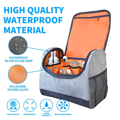 Boczif Bartender Bag For Bar Kit, Portable Travel Bag For Wine And Bar Tools Set, Bartender Carrying Bag Perfect For Home Indoor Outdoor Patio Party(Bag Only) #TOP4