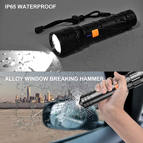 Iodoo 5000mAh 2-in-1 Rechargeable Flashlight & Camping Lantern - 5000 Lumens, Aluminum Body, IP45 Waterproof - View #8