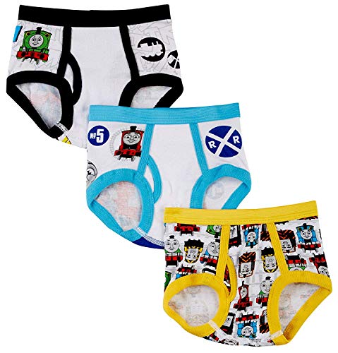 Thomas The Tank Engine Underwear 3-Pack for Toddler Boys (2T-4T) White, 4T
