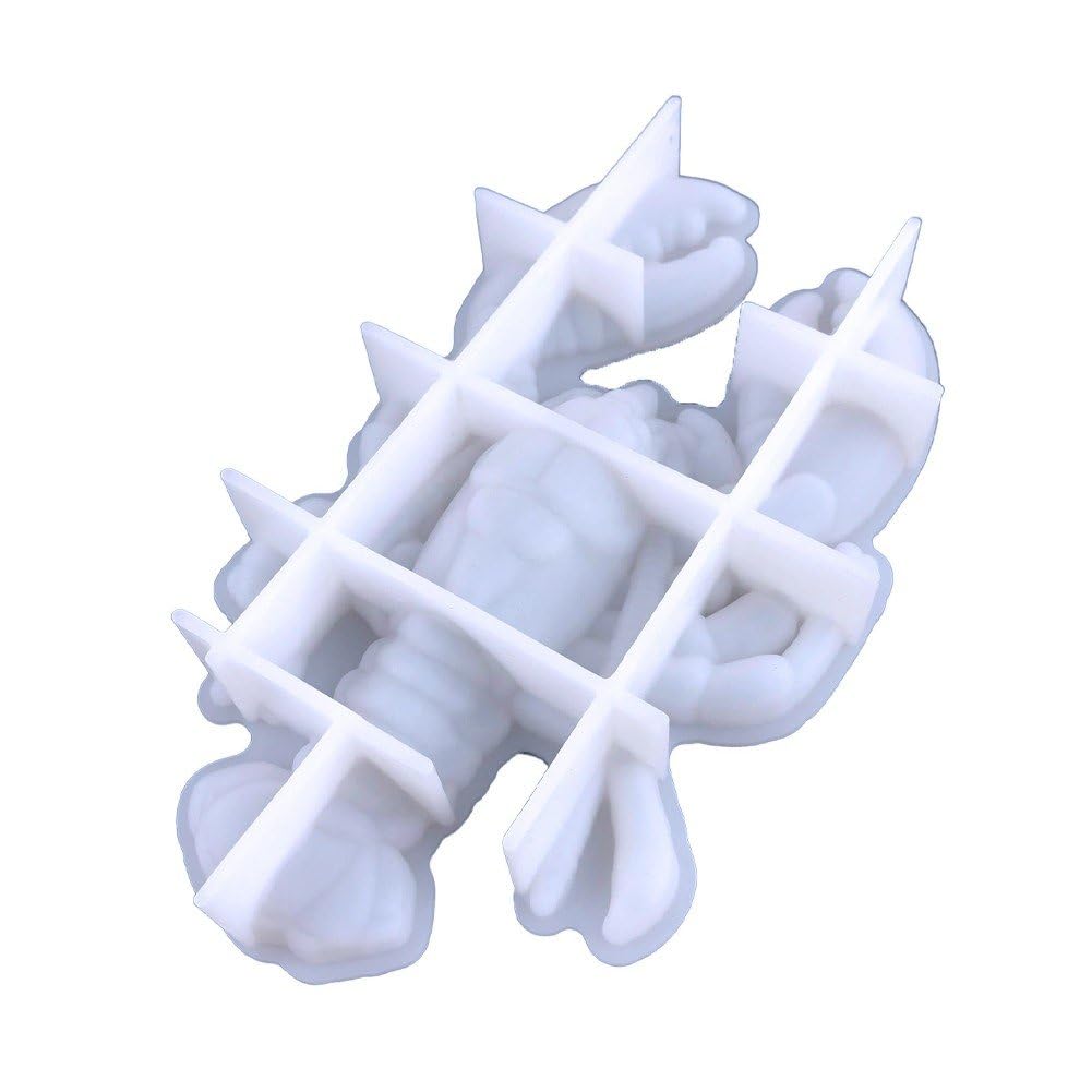 Forma silikonowa 3D w kształcie homara odlewana z żywicy, śliczna forma w kształcie zwierzęcia do samodzielnego wykonania prezentów, dekoracja domu i biura.