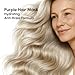 MAREE Deep Conditioning Purple Hair Mask for Blonde Hair – Purple Toner for Brassy, Bleached, Silver, or Color Treated Hair – Hair Repair Mask Keratin Hair Treatment – Matizador Para Cabello Rubio