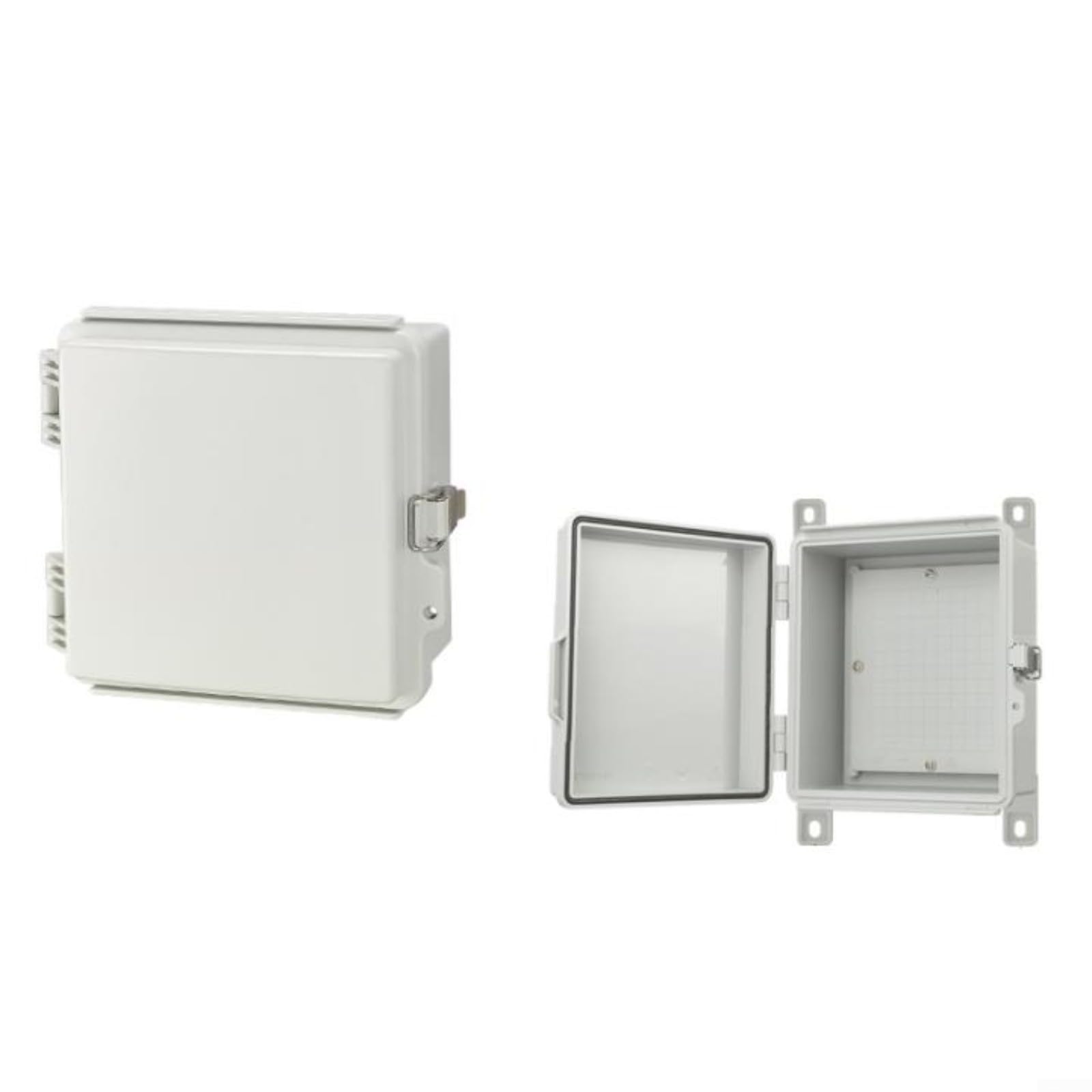 ABS Boîtier électrique étanche IP67 avec loquets en acier inoxydable pour système d'irrigation Caméra d'extérieur Gris 200 x 300 x 130 cm