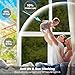 Kromapolis One Way Window Privacy Film Reflective Mirror Home Window Tint, Daytime Privacy Heat Control Anti UV Glass Tinting Static Cling (Black-Silver, 17.5 x 78.7 inch)