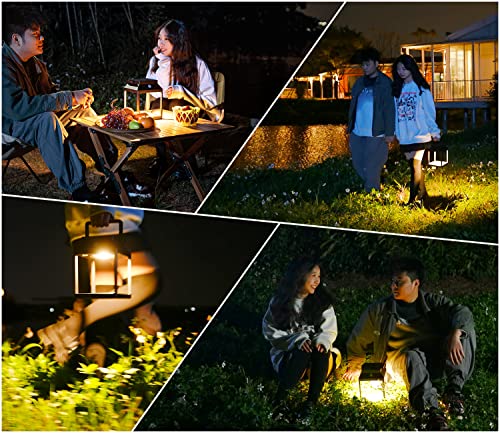 Outdoor Table Lamp, Dawalight Solar Lantern Portable Rechargeable Light Aluminum Waterproof Touch Control Photocell Sensor For Patio/Walking/Reading/Camping/Basement #TOP5