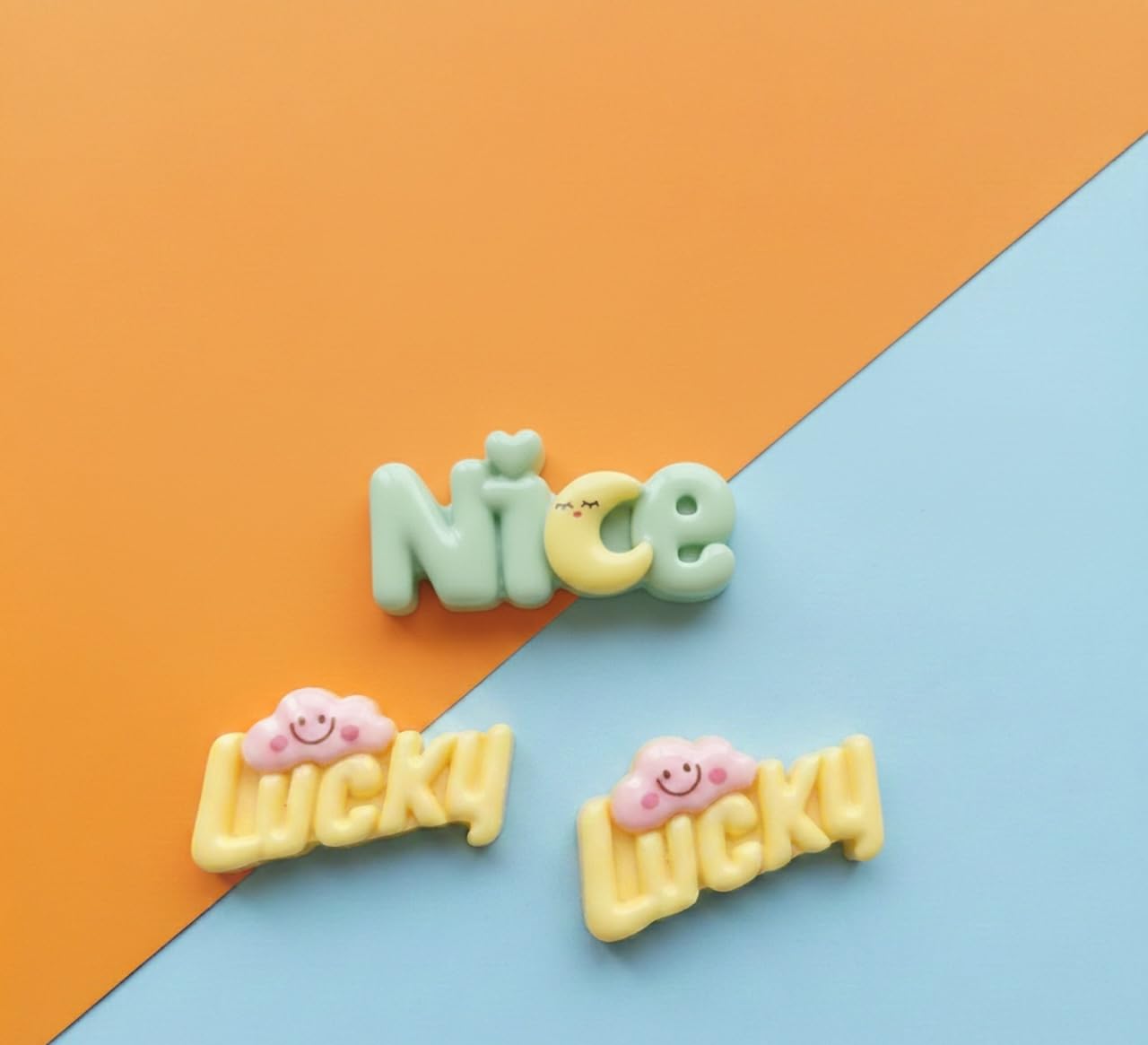 DMW 6 Pieces Super Cute Kawaii Slime Charms, Cute Slime Charms Resin Flatback 3D Decoration for DIY Craft Making, Scrapbooking, Mobile Phone Case, Jewellery Making, Hair Clip (All Mix2) 3