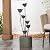 XBrand 35" Tall Silver Metal Sculptural Flower Multi-Tier Freestanding Water Fountain for Indoor & Outdoor Use, Decorative Garden Patio Backyard Water Feature